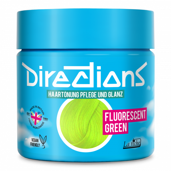 Directions  Haartönung  fluorescent-green 100 ml