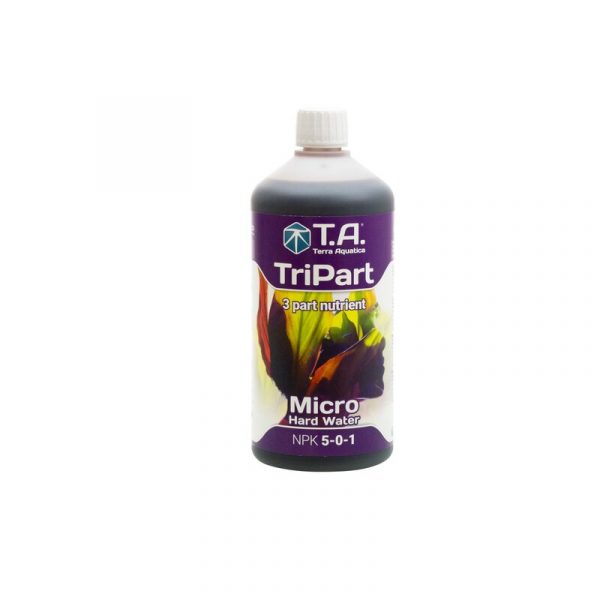 T.A. TriPart Micro HW 1L Terra Aquatica TriPart® ist ein modular aufgebautes 3-Komponenten-Düngesystem, das Nährstoffversorgung und Einsatzflexibilität optimal kombiniert.