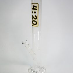 Wasserpfeife 4:20 Time 41 cm hoch mit Kupplung und Kopf