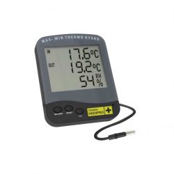 Thermo-Hygrometer Premium mit 2 Temperatur Messpunkten und externen Messfühler von Garden Highpro