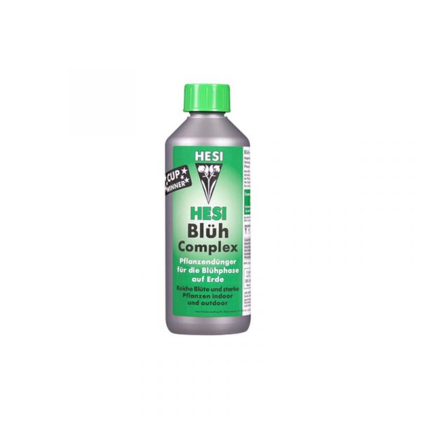 Hesi Blüh-Complex 500 ml  ist ein NPK-Volldünger mit allen Makro- und Mikronährstoffen und zusätzlichen wertvollen Zusatzstoffen.