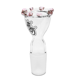 GLAS Steckkopf 18,8 er Schliff Kronenkopf rose