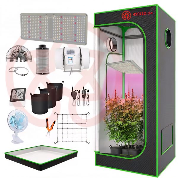ist das All-in-One Indoor-Paket für alle, die sofort erfolgreich mit der Pflanzenzucht im Haus oder Keller starten möchten.