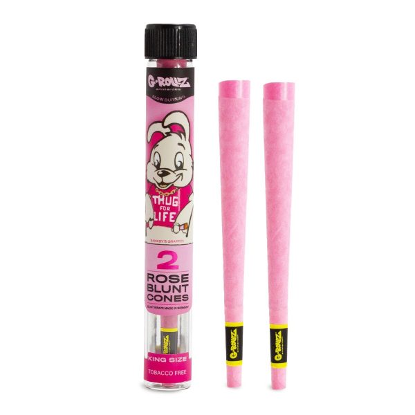 2 x G-Rollz Banksy's Graffiti Pre-rolled Rose Cones