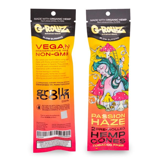 Die Cones sind mit einem lebendigen "Passion Haze"-Aroma versehen, das eine aufregende Mischung aus fruchtigen, süßen und leicht würzigen Noten verspricht und deine Sinne belebt