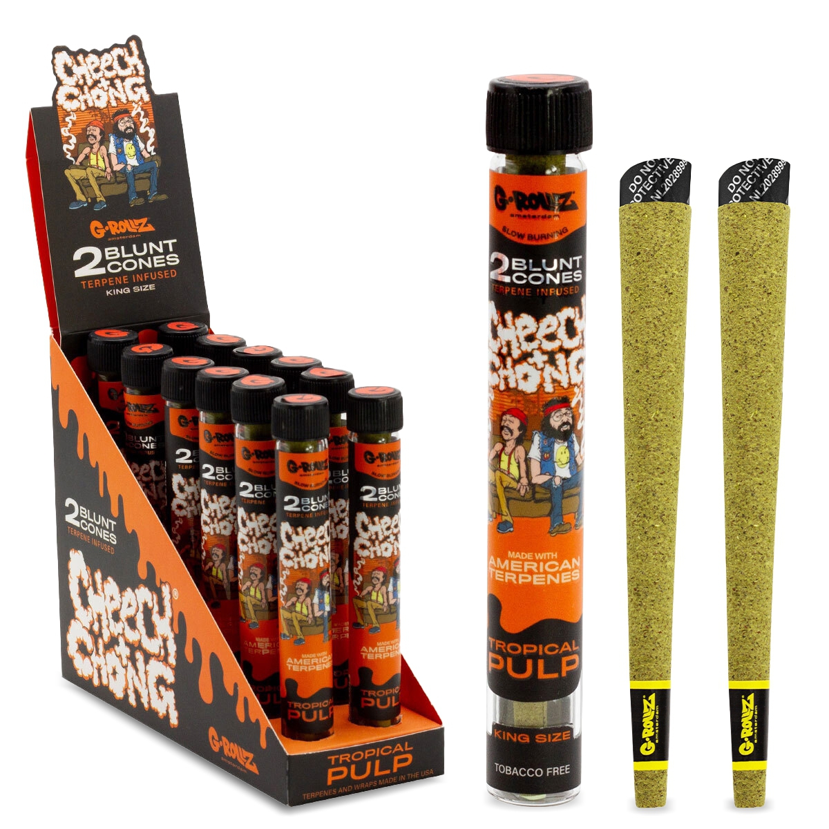 2 G-Rollz The Dog Terpene Infused Cones Tropica Pulp – Bild 3
