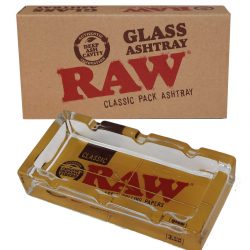 RAW Glas-Aschenbecher rechteckig