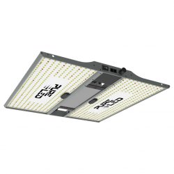 Hoch effiziente 240W LED-Pflanzenlampe für 80x80 cm Flächen. Mit Samsung LEDs, Vollspektrum für den gesamten Zyklus und lautloser Passivkühlung.